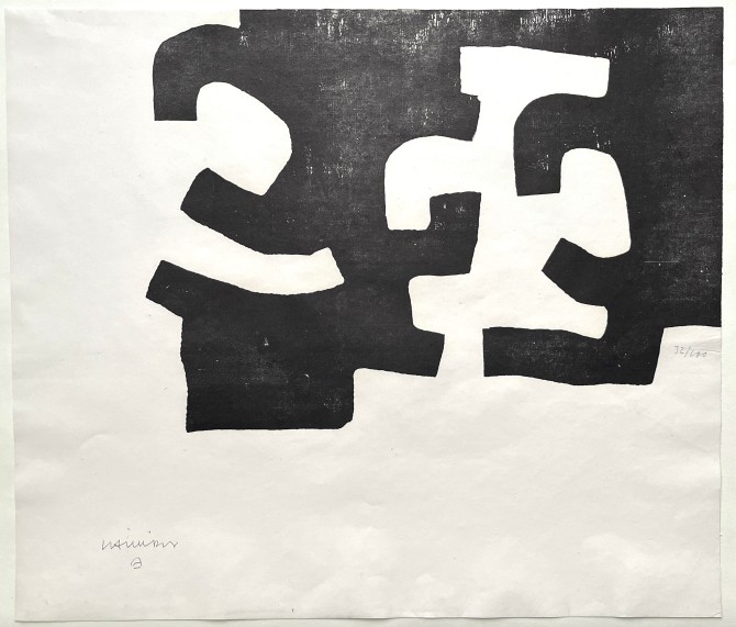 Chillida_Hommage a Joan Prats_1975_Aufl 32v100_46 x 54 cm